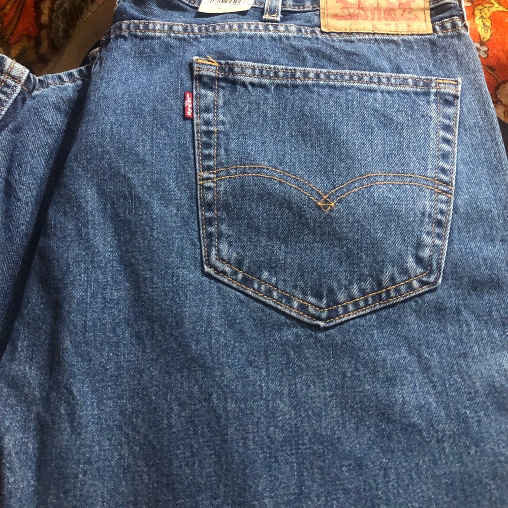 Levi's Dark Blue High-Rise Denim Jeans